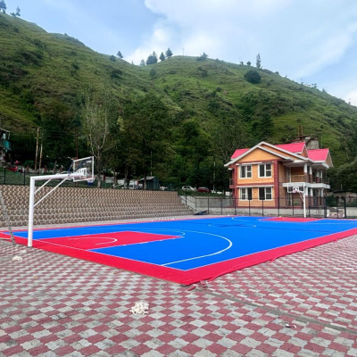 A newly created sports facility of Basketball at ABVGIET