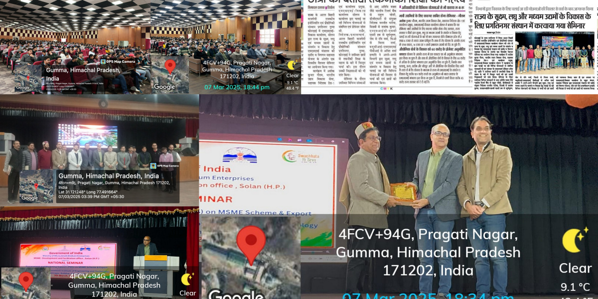 A One Day National Seminar by MSME Solan under PMS Scheme on 7 March, 2025