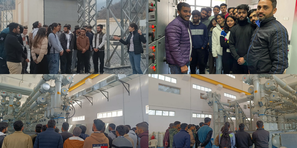 EE 6th semester students visit to HPPTCL Gumma 06.02.2024