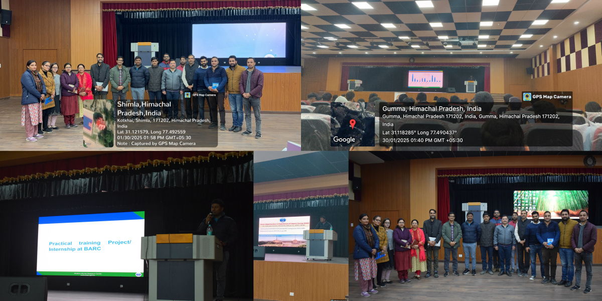 Research and career Guidance for the students and faculty by Sr. Scientists from BARC 31.01.2025