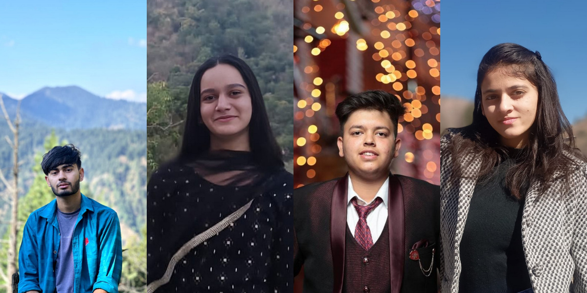 Our GATE 2025 qualifiers: Chinmay, Manisha, Shivam and Shagun Gupta from CSE Department