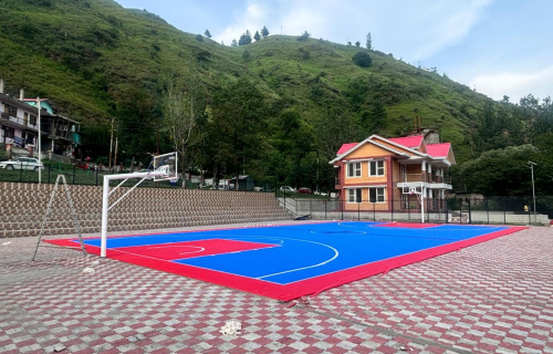 A newly created sports facility of Basketball at ABVGIET